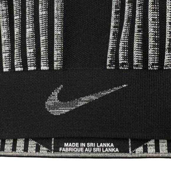 NIKE Flyknit Womens High Support Non-Padded Sports Bra Size Small Black Gray - Picture 6 of 8